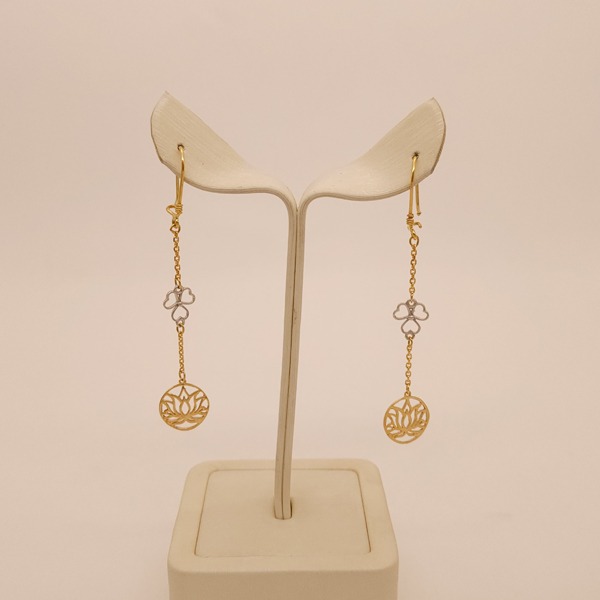 گوشواره اویز طرح گل